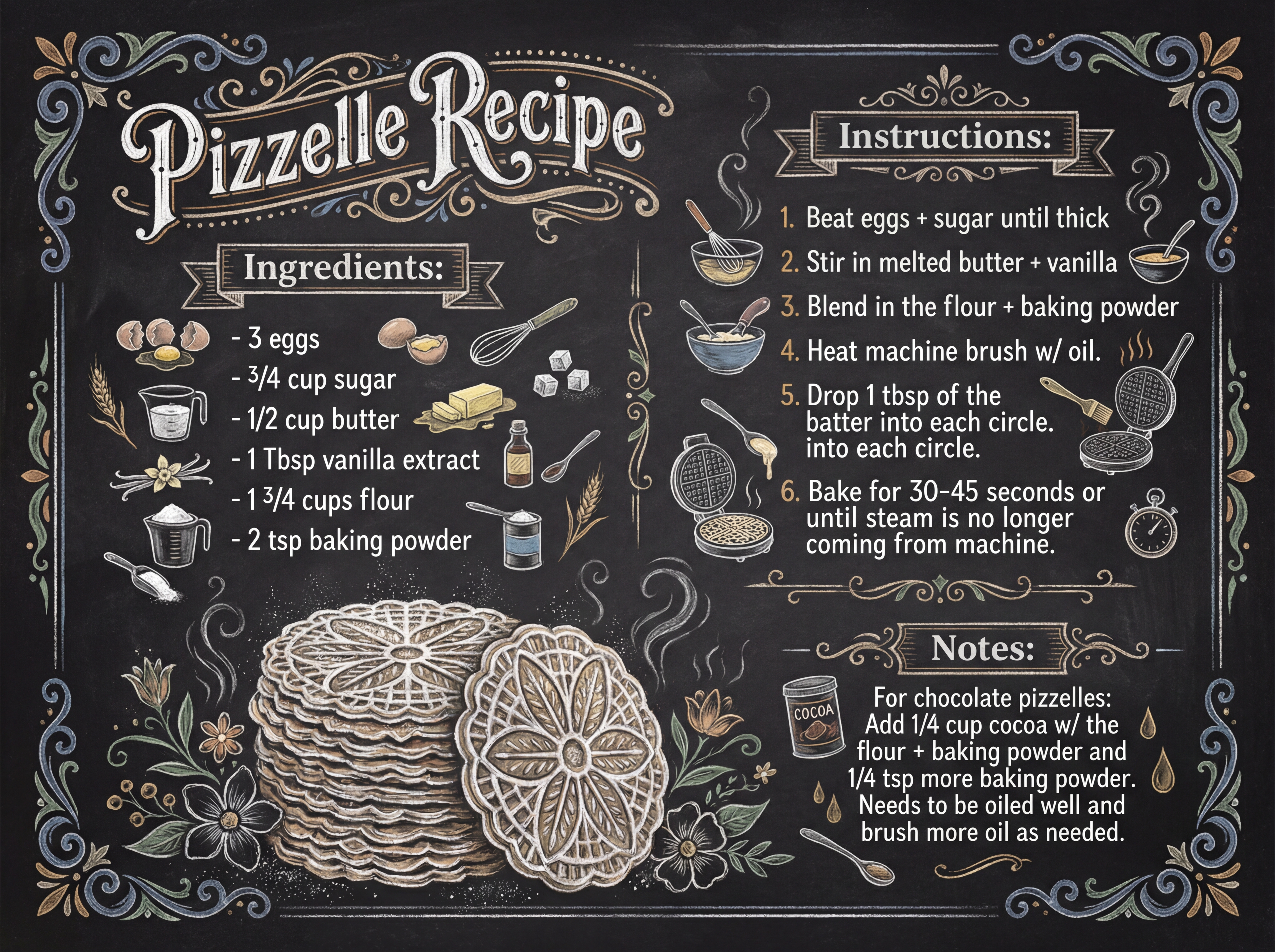 Pizzelle Recipe by Heritage Recipe