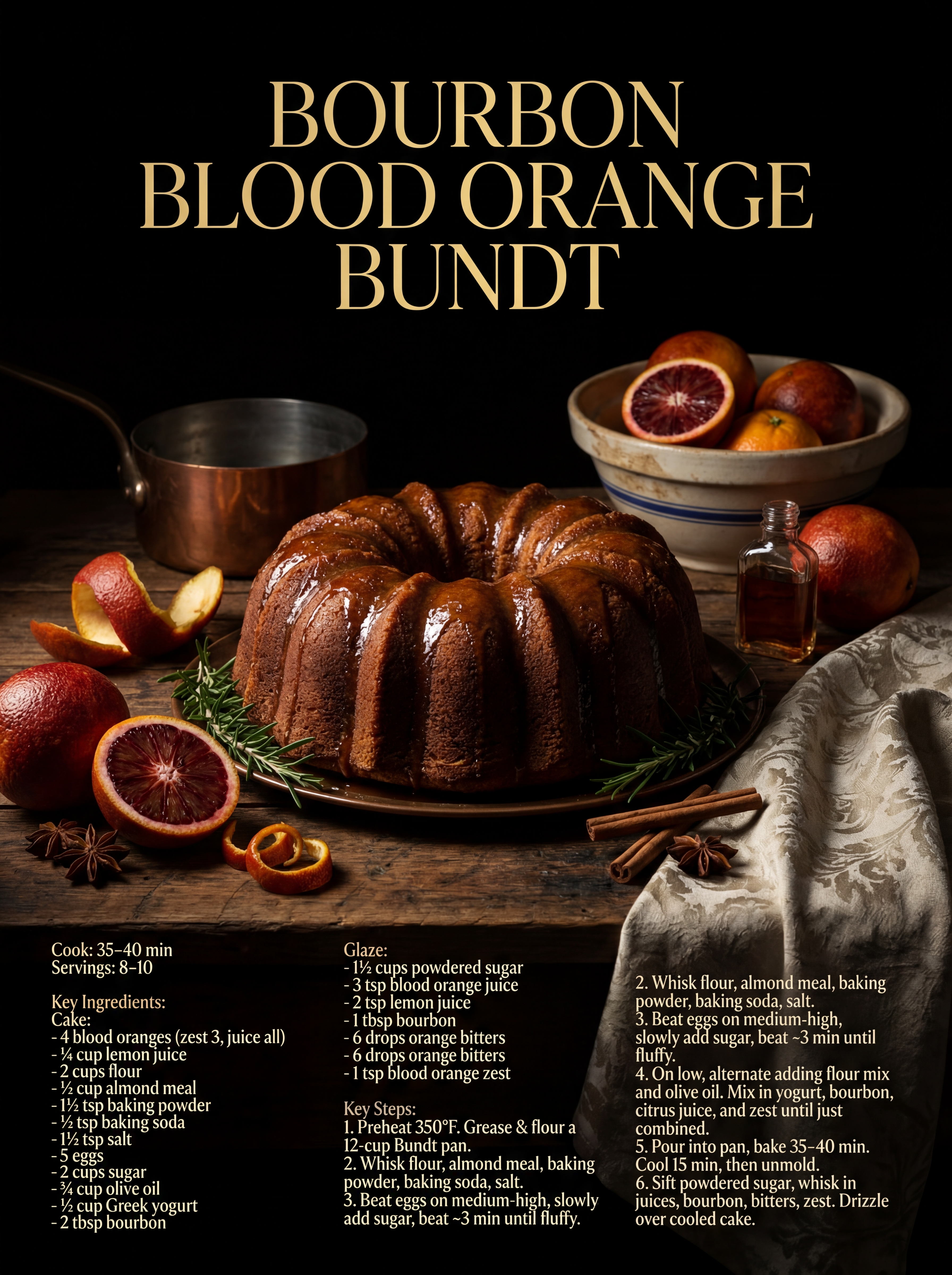 Bourbon Blood Orange Bundt by Heritage Recipe